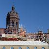 View of work still being done on the Government Legislation. Beautiful copper roof. 