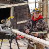One of the carpenters doing renovation work.